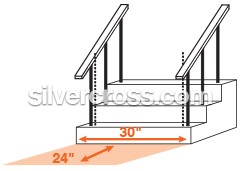 Stair Lift Installation & Service | Measuring Illustration by Silver Cross