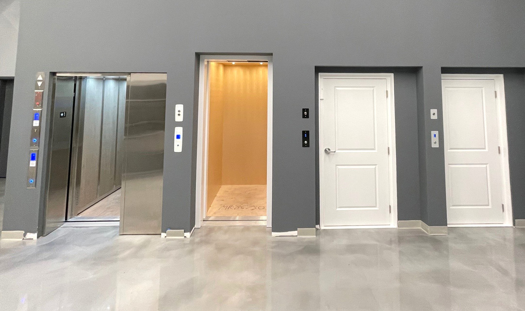 Home elevator demo in store to help with choosing a home elevator