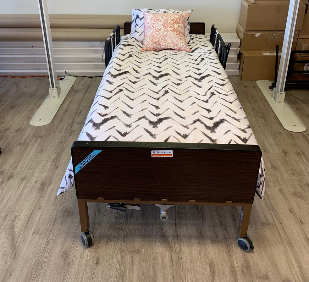 Medical bed demo set up in store